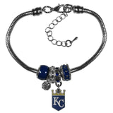 Kansas City Royals Bracelet Euro Bead Style CO-0