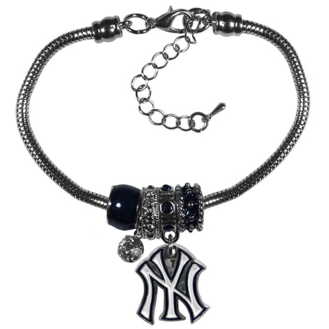 New York Yankees Bracelet Euro Bead Style CO-0