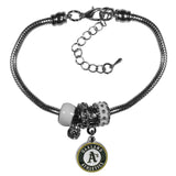 Oakland Athletics Bracelet Euro Bead Style CO-0