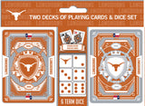 Texas Longhorns Playing Cards and Dice Set-0