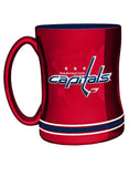 Washington Capitals Coffee Mug 14oz Sculpted Relief Team Color-0