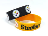 Pittsburgh Steelers Bracelets 2 Pack Wide-0