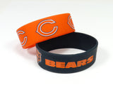 Chicago Bears Bracelets 2 Pack Wide-0