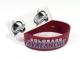 Colorado Avalanche Bracelets - 2 Pack Wide - Special Order-0