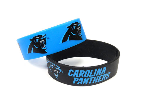 Carolina Panthers Bracelets 2 Pack Wide-0