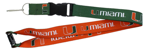 Miami Hurricanes Lanyard Reversible-0