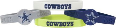 Dallas Cowboys Bracelets 4 Pack Silicone-0