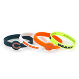 Chicago Bears Bracelets 4 Pack Silicone - Special Order-0