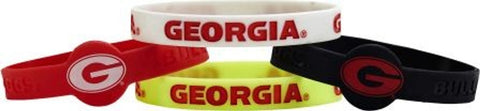 Georgia Bulldogs Bracelets - 4 Pack Silicone - Special Order-0