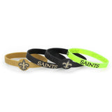 New Orleans Saints Bracelets 4 Pack Silicone-0