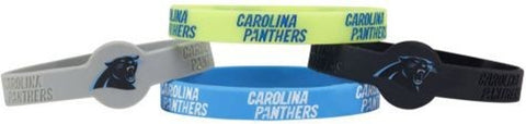 Carolina Panthers Bracelets 4 Pack Silicone - Special Order-0