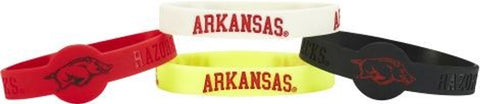 Arkansas Razorbacks Bracelets - 4 Pack Silicone - Special Order-0