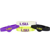 LSU Tigers Bracelets - 4 Pack Silicone - Special Order-0