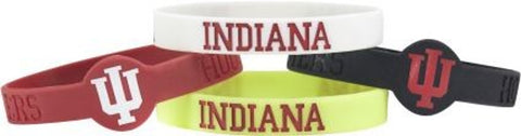 Indiana Hoosiers Bracelets - 4 Pack Silicone - Special Order-0