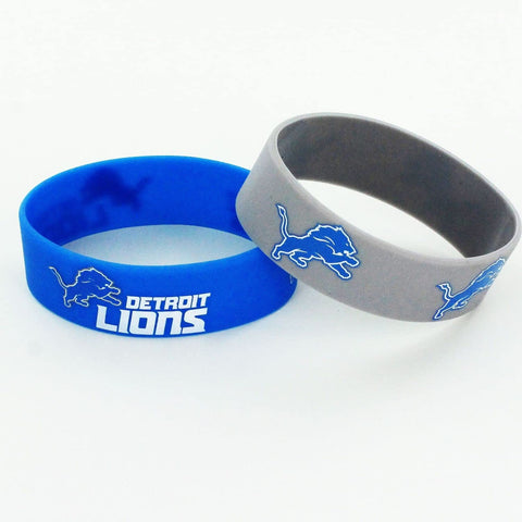 Detroit Lions Bracelets 2 Pack Wide-0