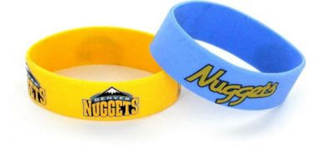 Denver Nuggets Bracelets 2 Pack Wide - Special Order-0