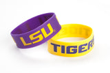 LSU Tigers Bracelets 2 Pack Wide - Special Order-0