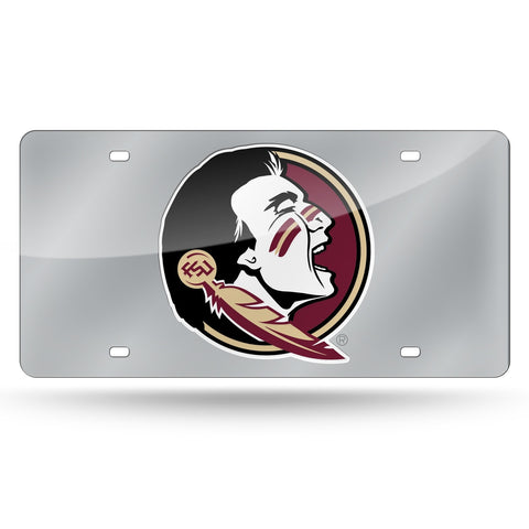 Florida State Seminoles License Plate Laser Cut Silver-0