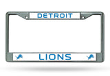 Detroit Lions License Plate Frame Chrome-0