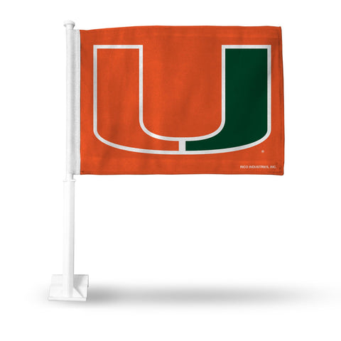 Miami Hurricanes Flag Car-0