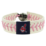 Cleveland Indians Bracelet Classic Baseball Pink CO-0