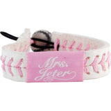 Mrs. Jeter/ New York Yankees Pink Jersey Bracelet-0