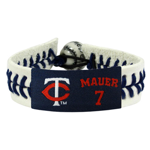 Minnesota Twins Bracelet Genuine Baseball Joe Mauer CO-0