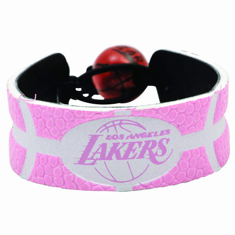 Los Angeles Lakers Bracelet Team Color Basketball Pink CO-0