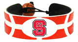 North Carolina State Wolfpack Team Color Basketball Bracelet-0