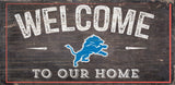 Detroit Lions Sign Wood 6x12 Welcome To Our Home Design - Special Order-0