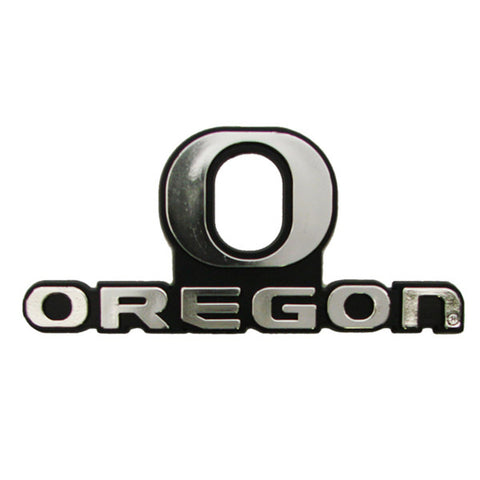 Oregon Ducks Auto Emblem - Silver-0