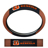 Cincinnati Bengals Steering Wheel Cover Premium Pigskin Style-0