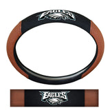 Philadelphia Eagles Steering Wheel Cover Premium Pigskin Style-0