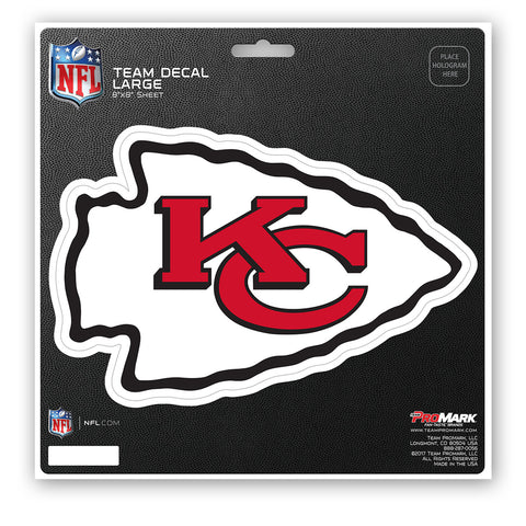 Kansas City Chiefs Decal 8x8 Die Cut-0