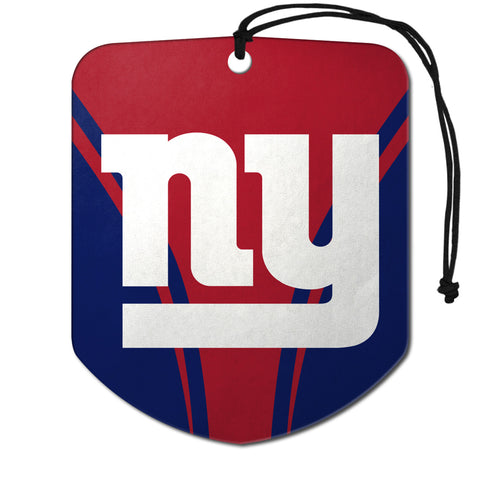 New York Giants Air Freshener Shield Design 2 Pack-0