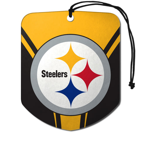 Pittsburgh Steelers Air Freshener Shield Design 2 Pack-0