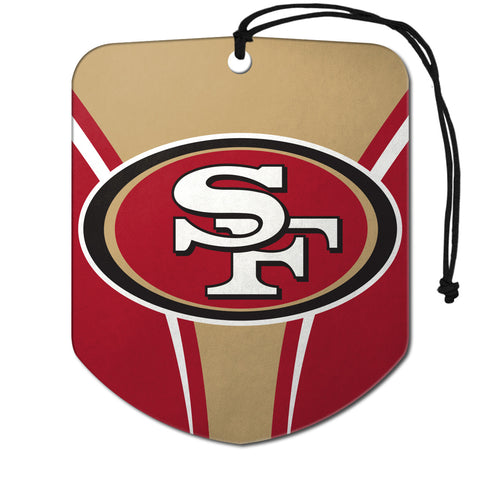 San Francisco 49ers Air Freshener Shield Design 2 Pack-0