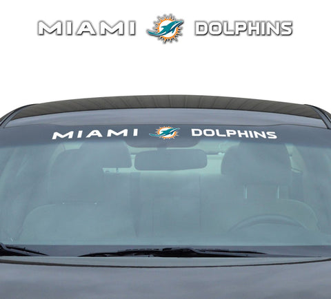 Miami Dolphins Decal 35x4 Windshield-0