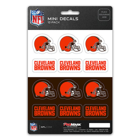 Cleveland Browns Decal Set Mini 12 Pack-0