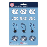 North Carolina Tar Heels Decal Set Mini 12 Pack-0