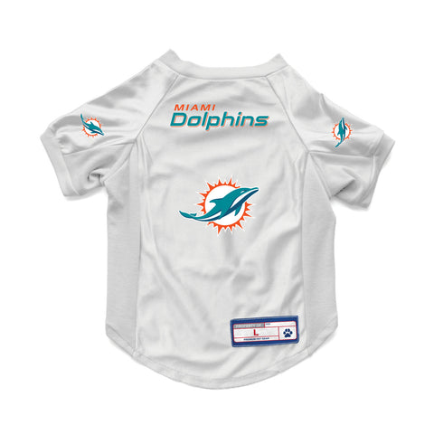 Miami Dolphins Pet Jersey Stretch Size Big Dog-0