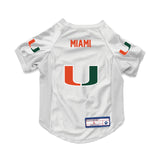 Miami Hurricanes Pet Jersey Stretch Size XL - Special Order-0