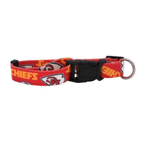 Kansas City Chiefs Pet Collar Size L-0