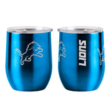 Detroit Lions Travel Tumbler 16oz Stainless Steel Curved-0