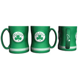 Boston Celtics Coffee Mug 14oz Sculpted Relief Team Color-0