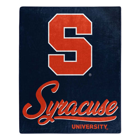 Syracuse Orange Blanket 50x60 Raschel Signature Design-0