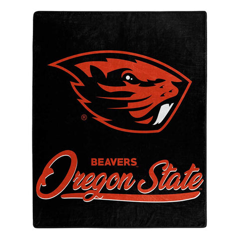 Oregon State Beavers Blanket 50x60 Raschel Signature Design-0