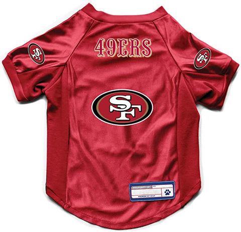 San Francisco 49ers Pet Jersey Stretch Size M-0