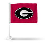 Georgia Bulldogs Flag Car-0