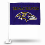 Baltimore Ravens Flag Car-0